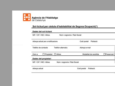 Cèdula Habitabilitat Barcelona