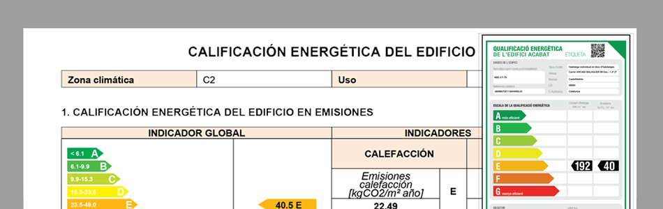 Certificat Energètic Barcelona
