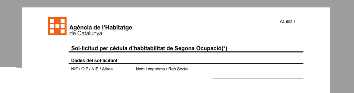 Cèdula Habitabilitat Barcelona