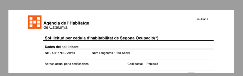 Cédula Habitabilidad Barcelona